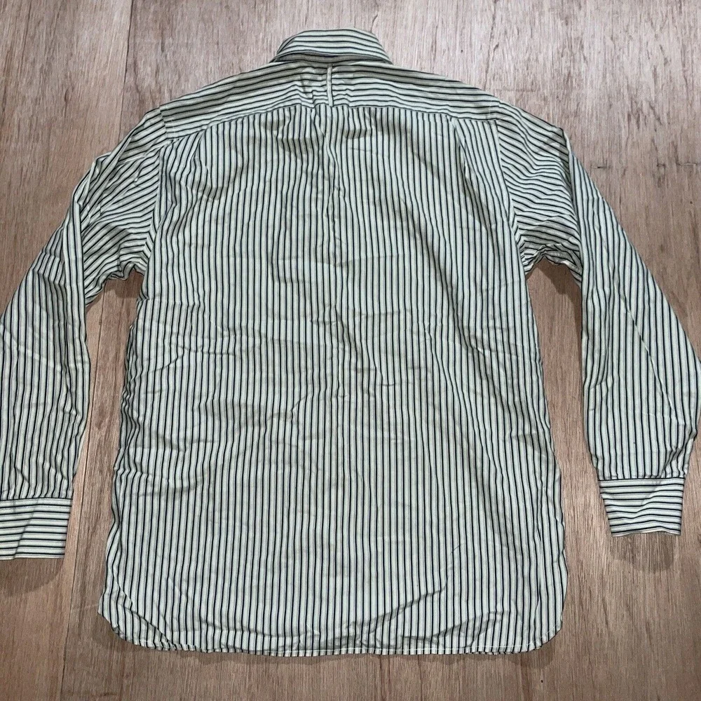 Vintage Banana Republic Mens M Multicolor Striped‎ Casual Dress Shirt